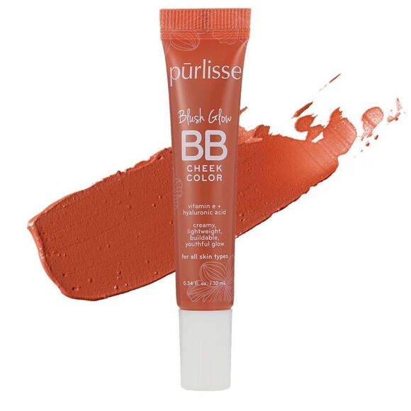 🌻2/$20 1 PURLISSE BEAUTY Blush Glow BB Cheek Color Sunset Glow New FullSz - Picture 1 of 8